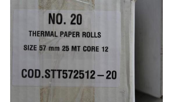 plm 50 div dozen inh thermische papierrollen in div maten (mogelijks vervallen - zonder de pallet)